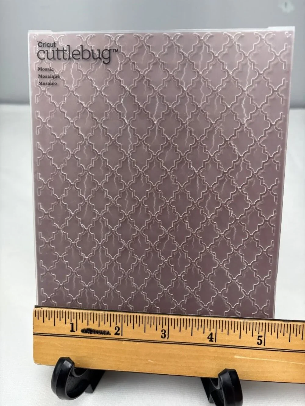 Cricut Cuttlebug Mosaic Embossing Folder DIY Crafts Cardmaking 5x7